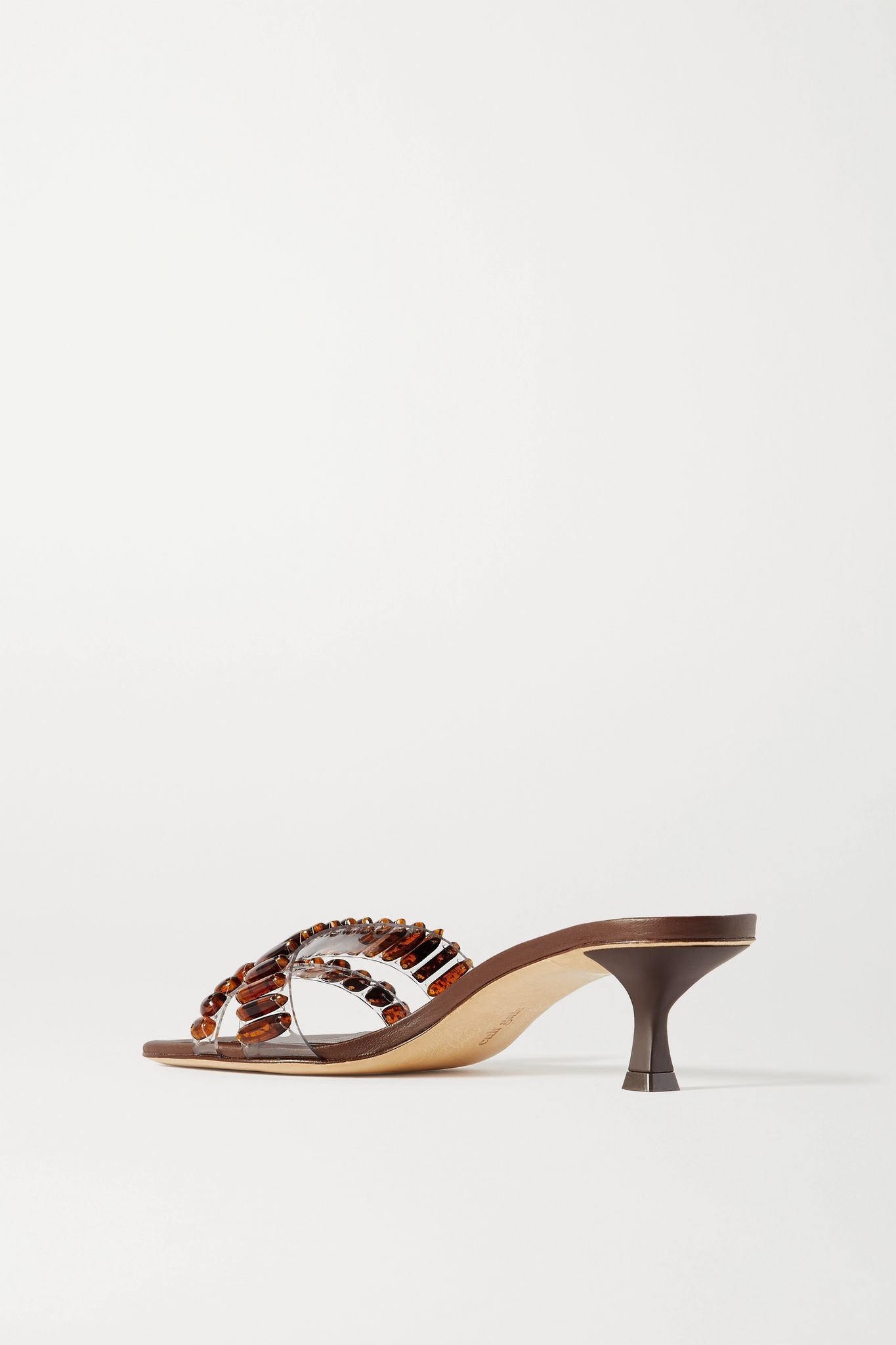 Janae bead-embellished PVC sandals - 3