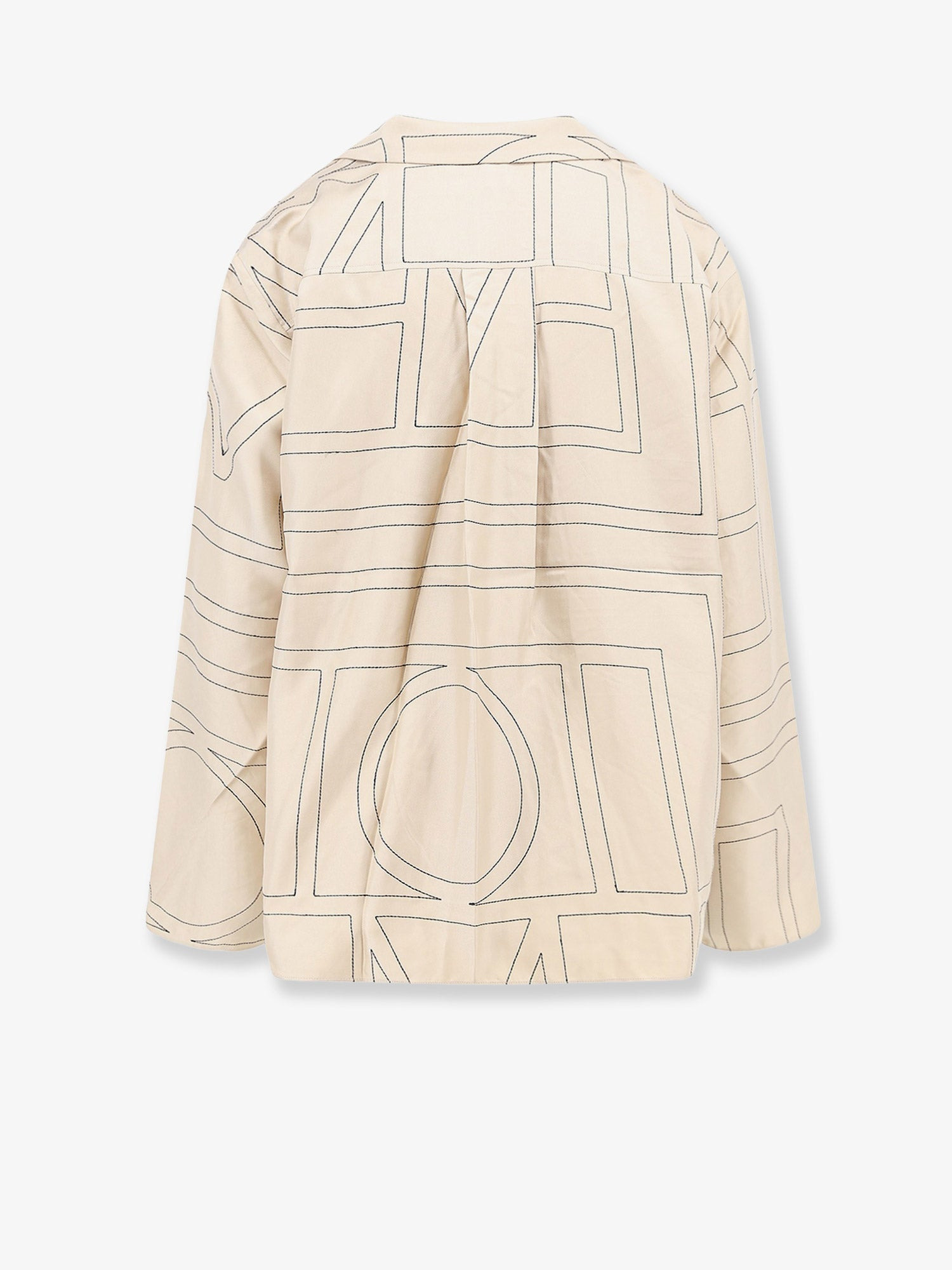 Toteme Women Silk Shirt With Monogram Logo Embroidery - 2