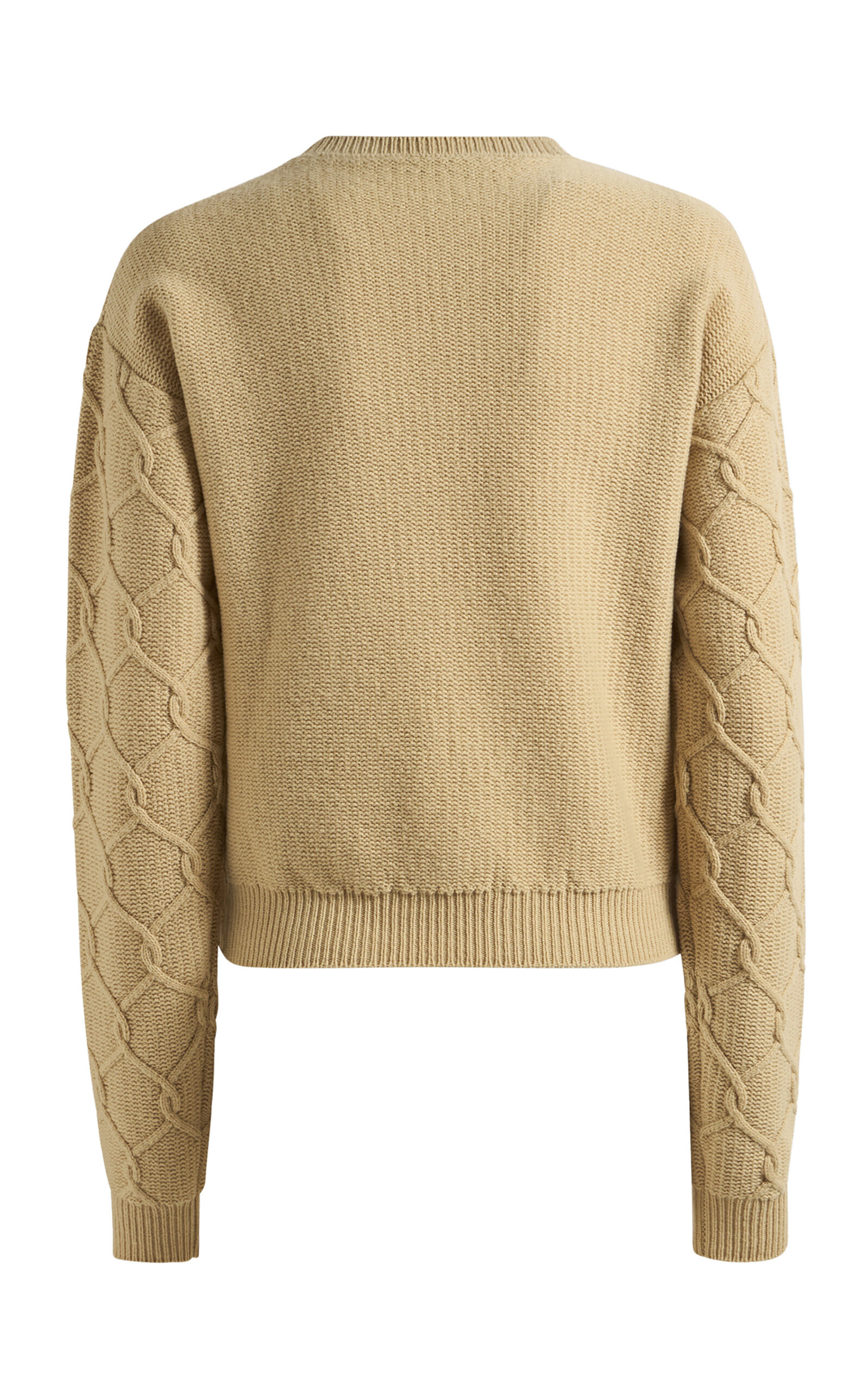 Embroidered Wool-Cashmere Sweater nude - 5