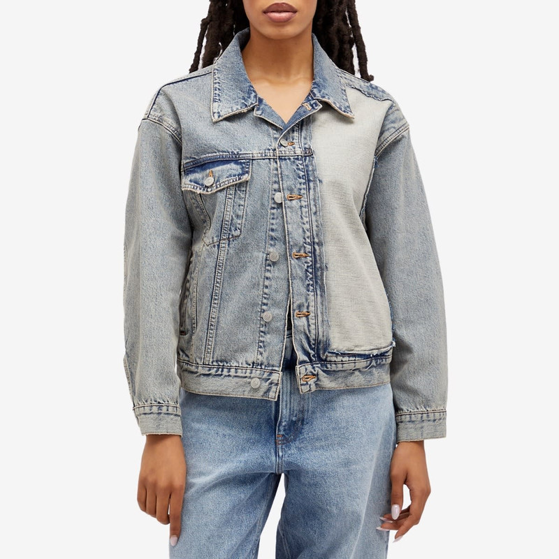 MM6 Maison Margiela MM6 Maison Margiela Patchwork Denim Jacket outlook