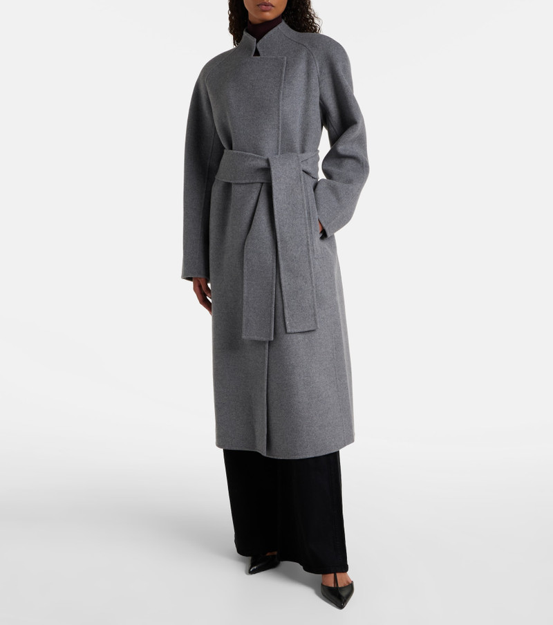 KHAITE Deena wool wrap coat outlook