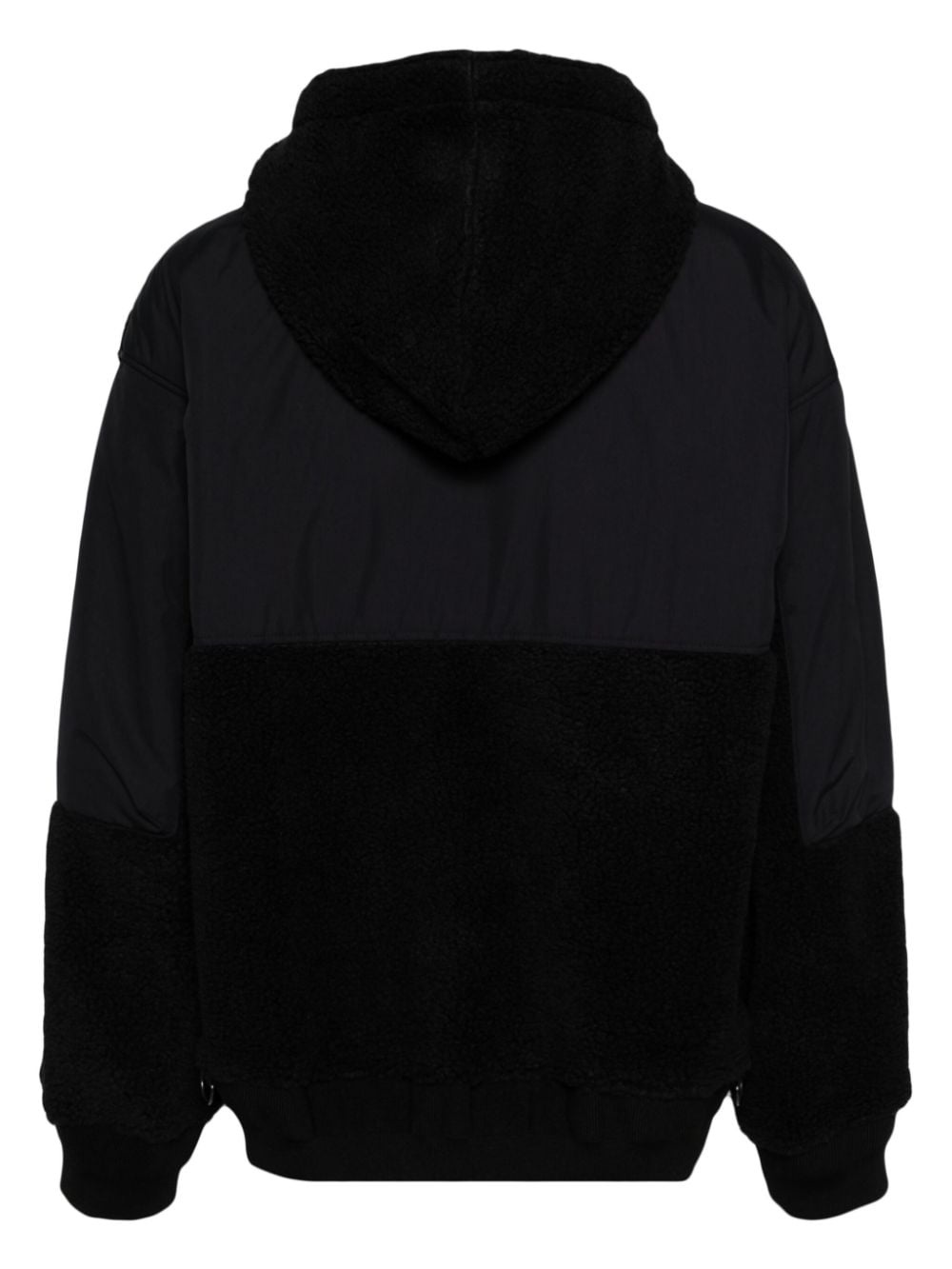 drawstring fleece bomber jacket - 2