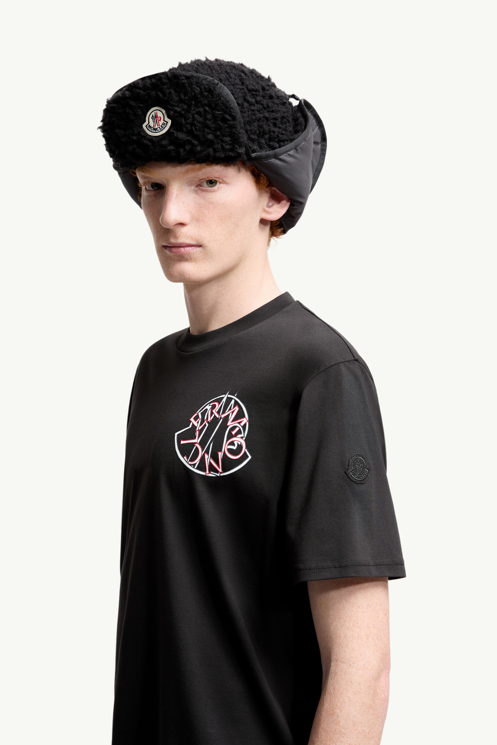 Overlapped Logo Cotton T-Shirt - 4