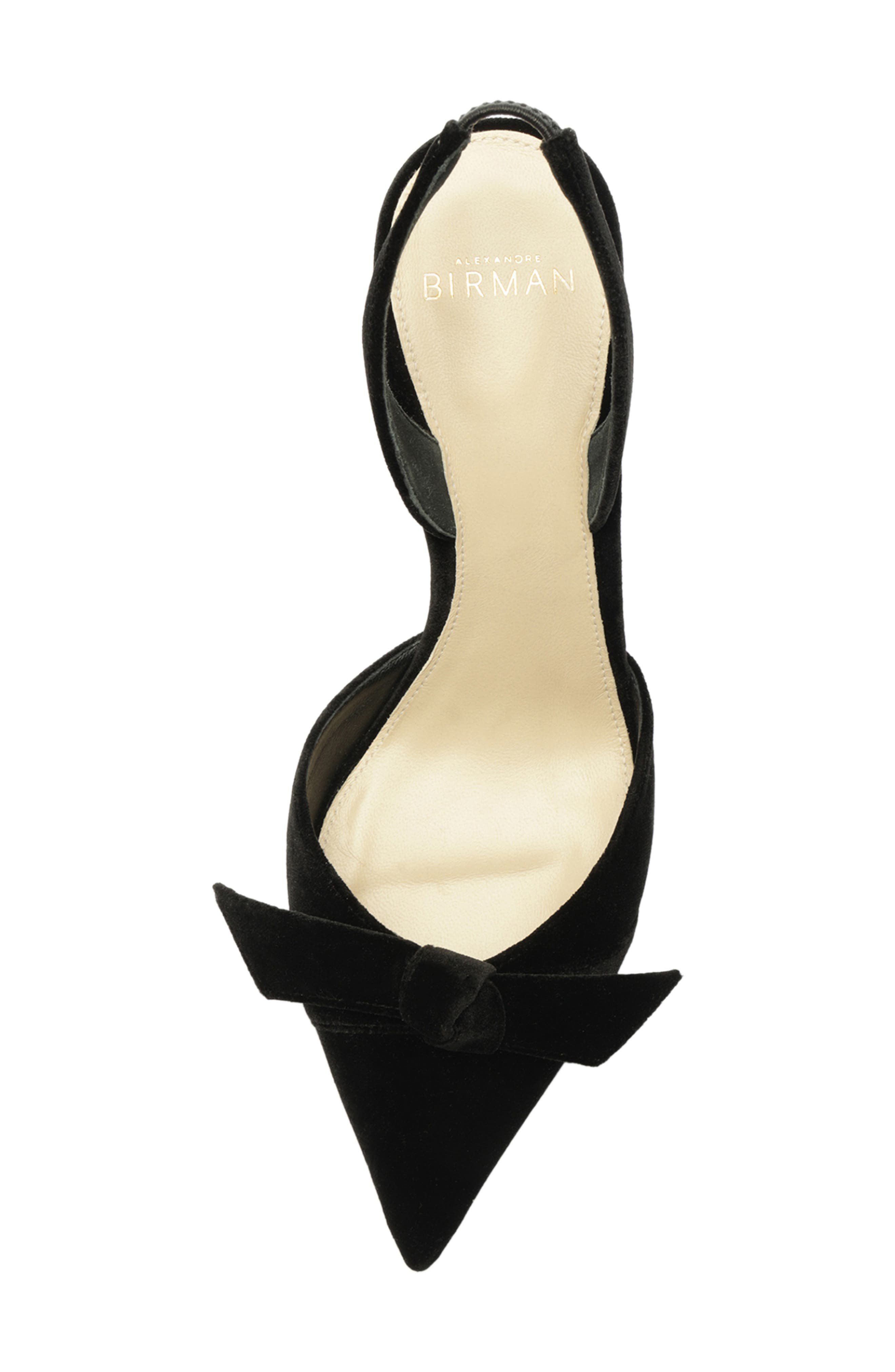 Alexandre Birman Clarita Bow Pointed Toe Slingback Sandal in Black at Nordstrom - 5