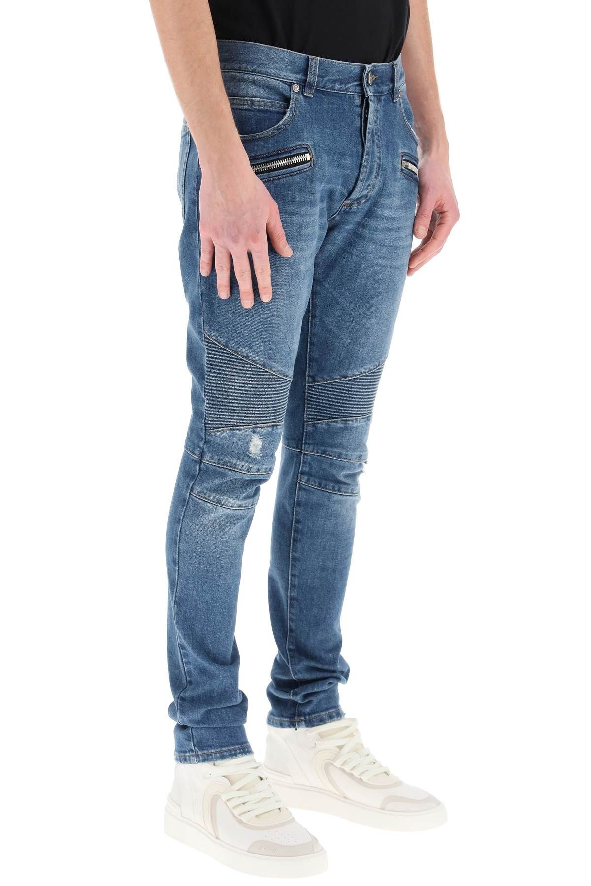 SLIM BIKER JEANS - 3