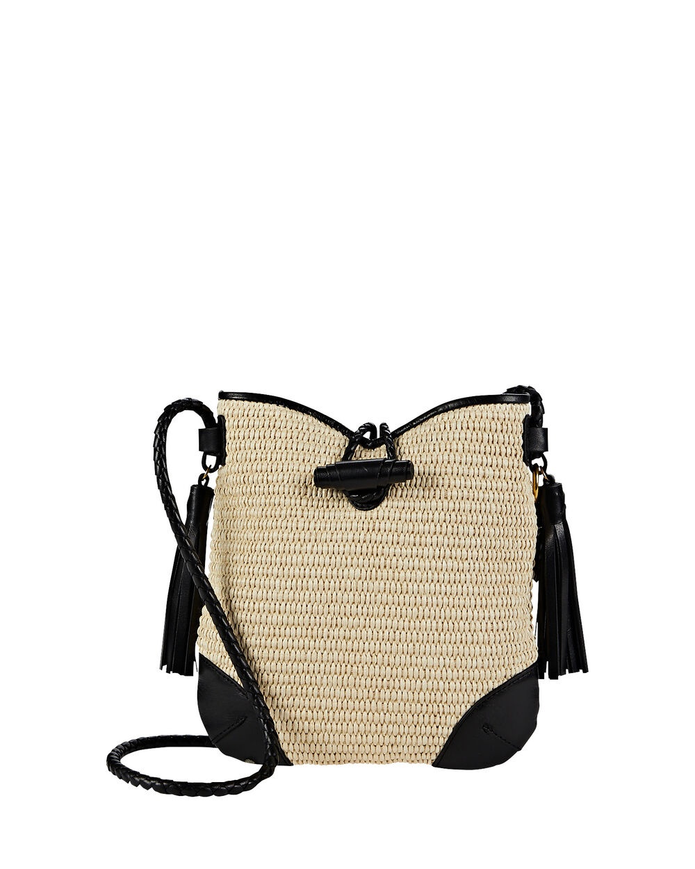 Taggy Small Raffia Shoulder Bag - 1