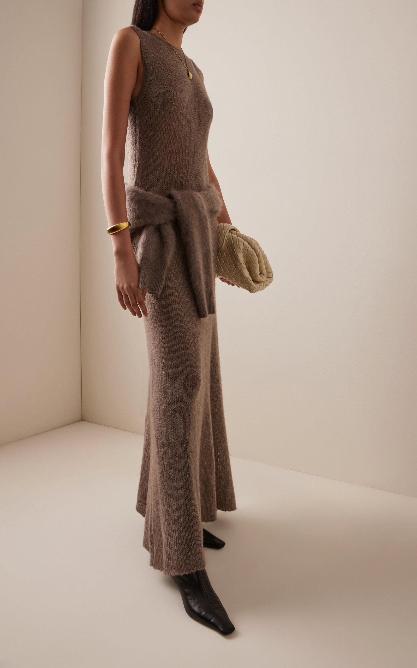 Madelena Cashmere-Silk Maxi Dress neutral - 2