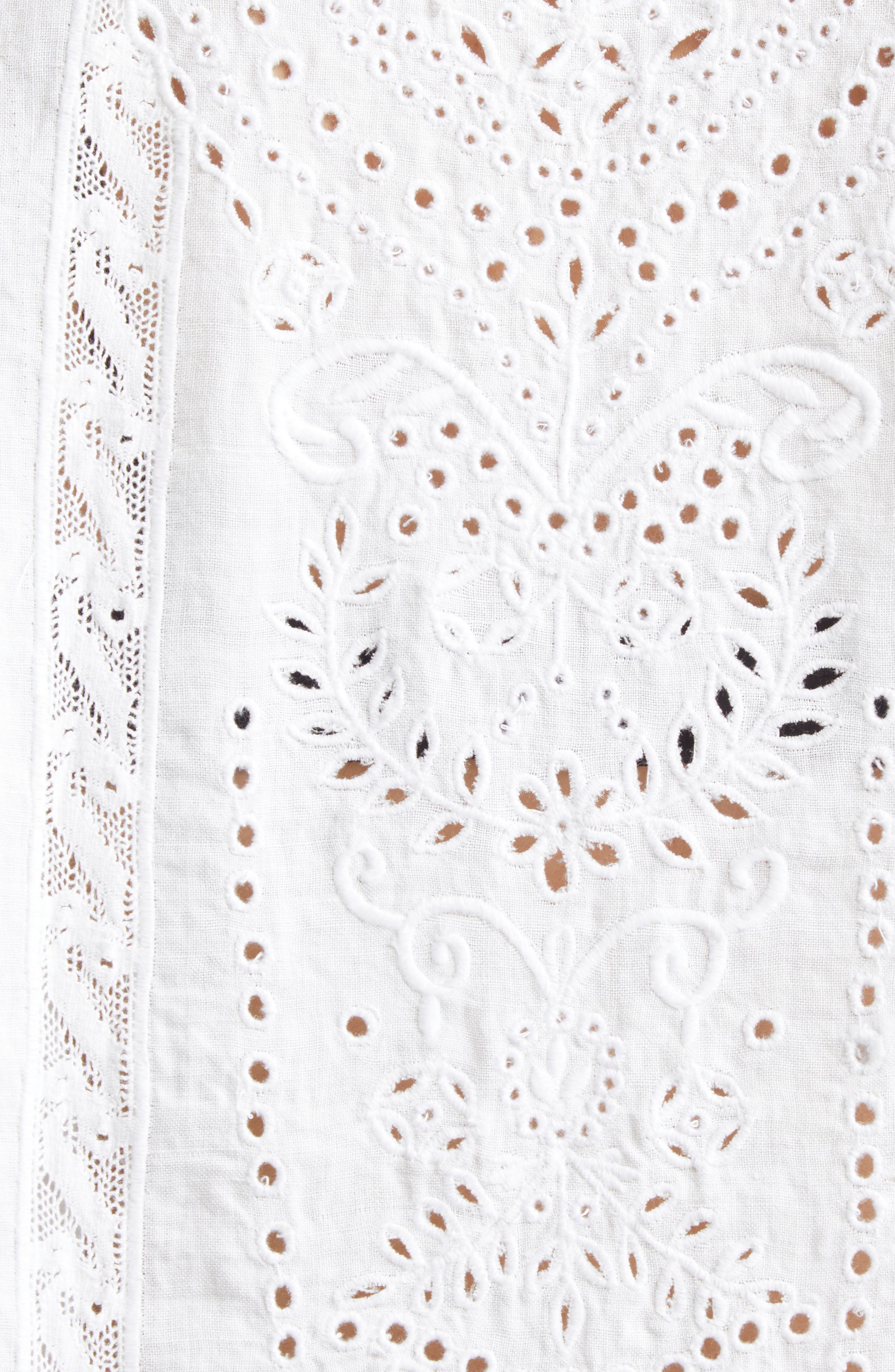 Bode Belvoir Broderie Anglaise in White at Nordstrom - 7