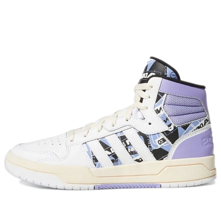 (WMNS) adidas neo Entrap Mid Sneakers White/Purple GW7008 - 1