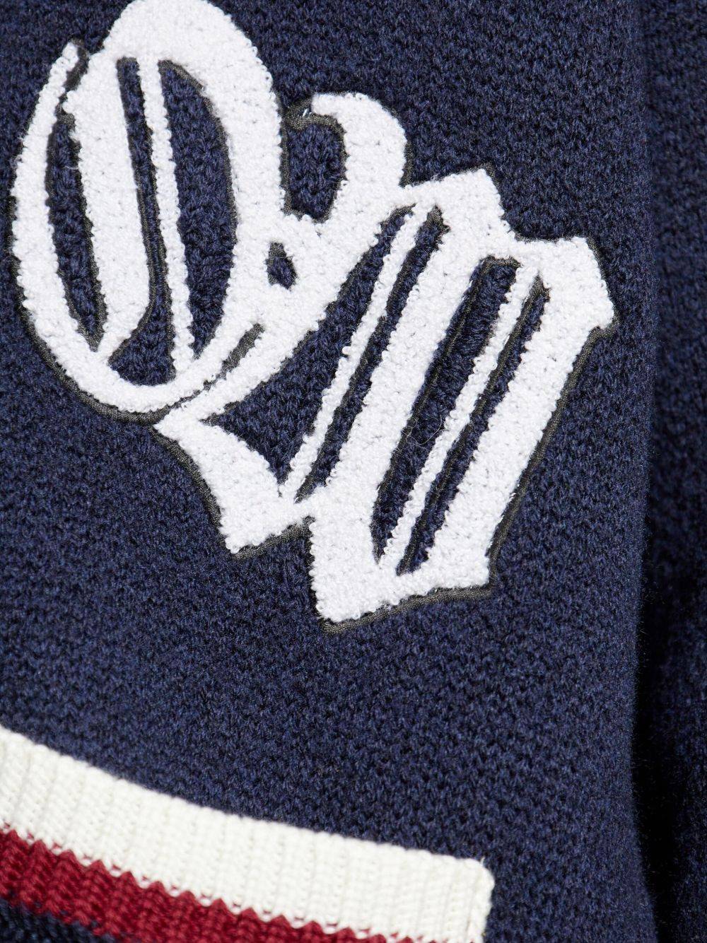 Varsity jacquard cardigan - 5