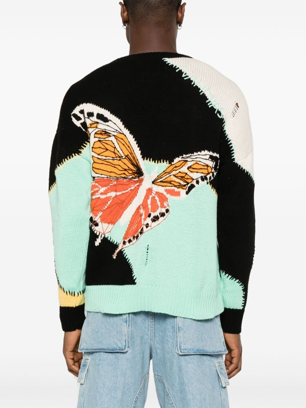 Butterfly intarsia-knit jumper - 4