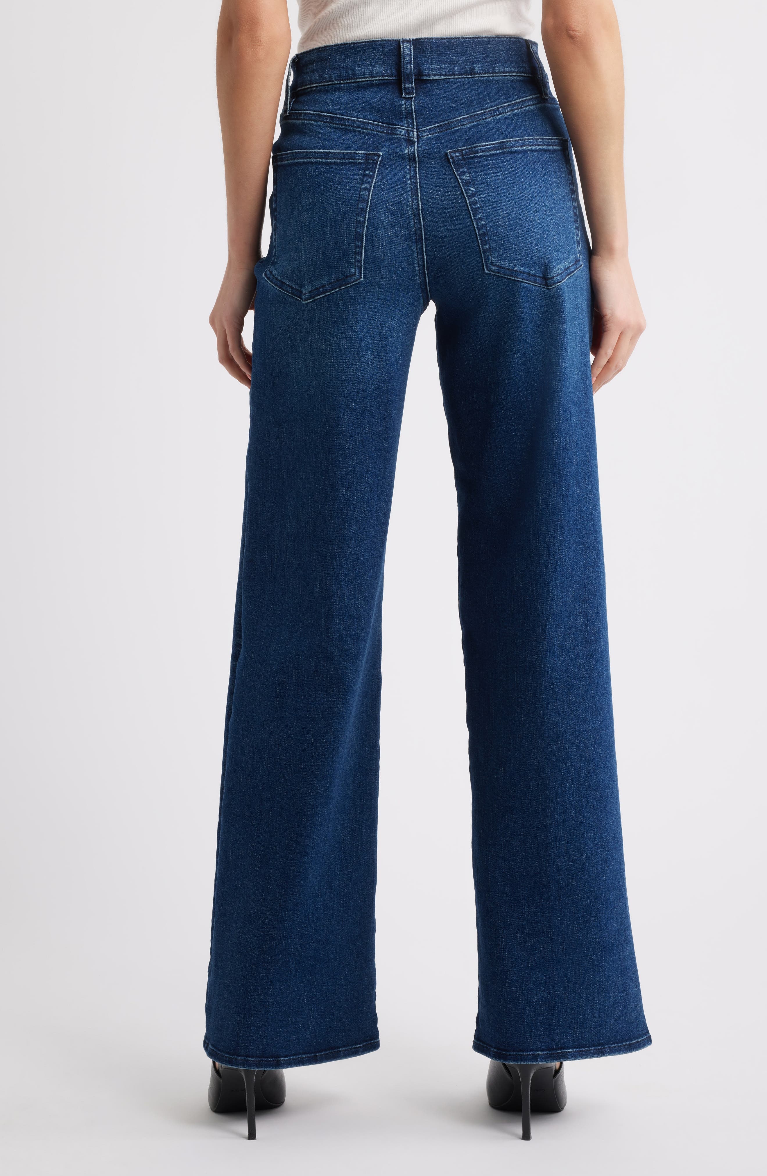 FRAME Le Slim Palazzo High Waist Wide Leg Jeans in Keepsake at Nordstrom - 2