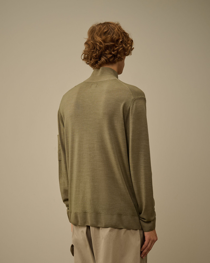 Merino Wool Half Zip Sweater 4