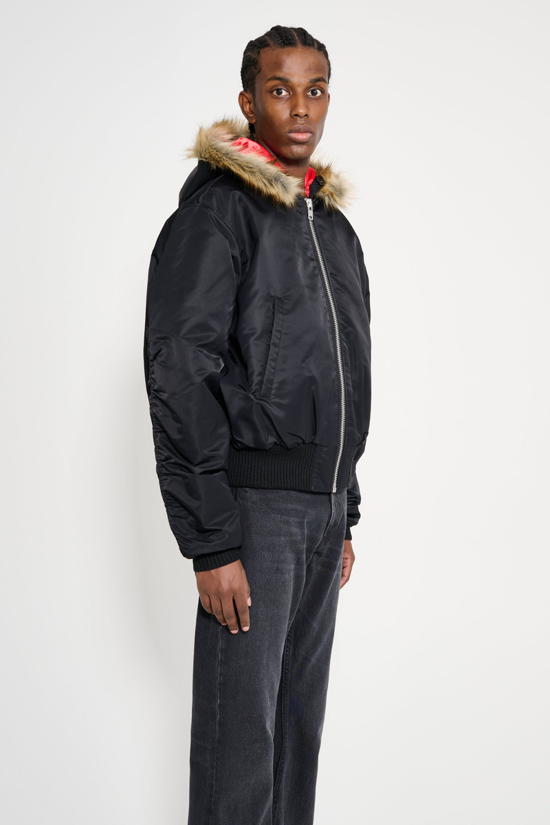 Stockholm Surfboard Club STOCKHOLM SURFBOARD CLUB HOODED BOMBER BLACK outlook
