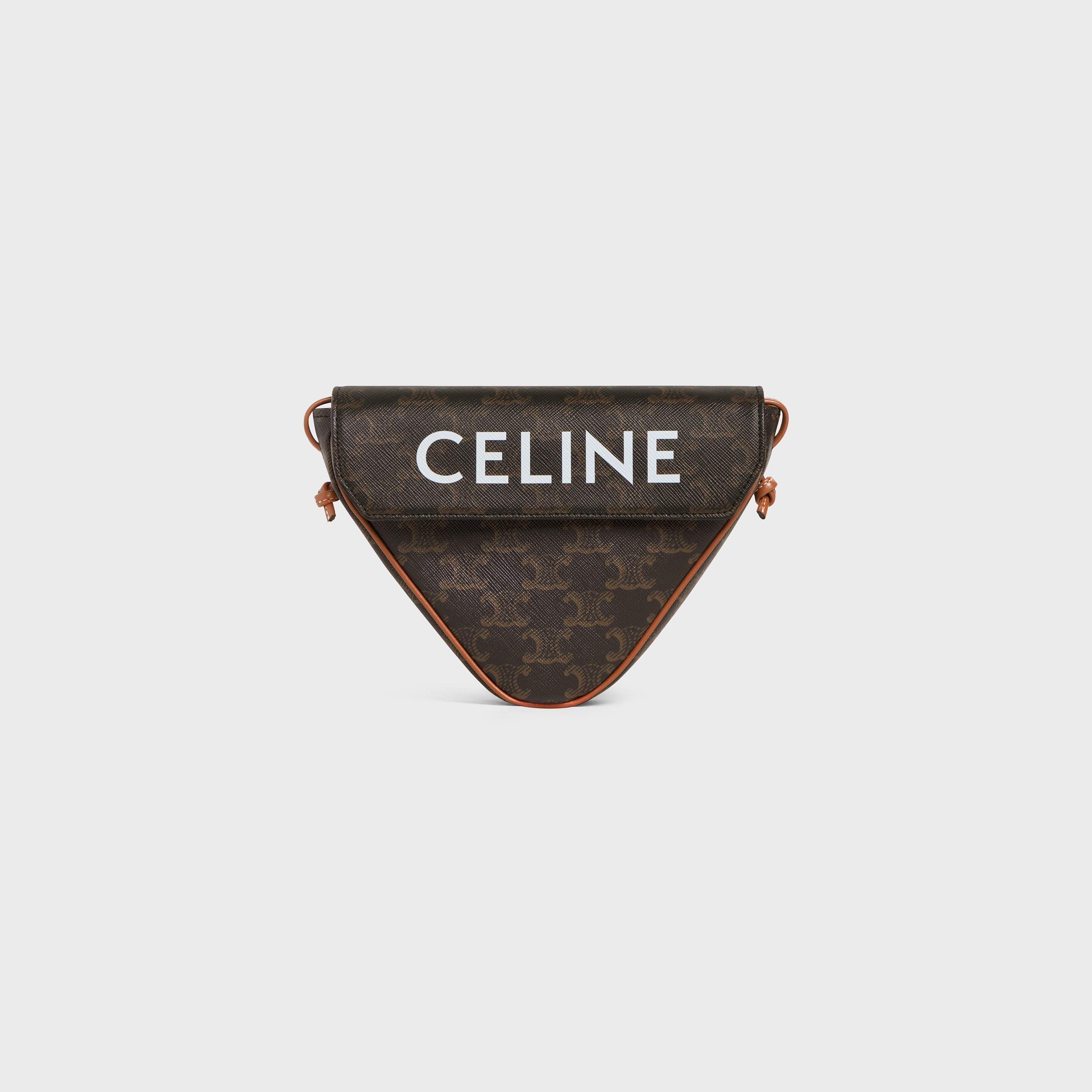 triangle bag in Triomphe Canvas with Celine print - 1