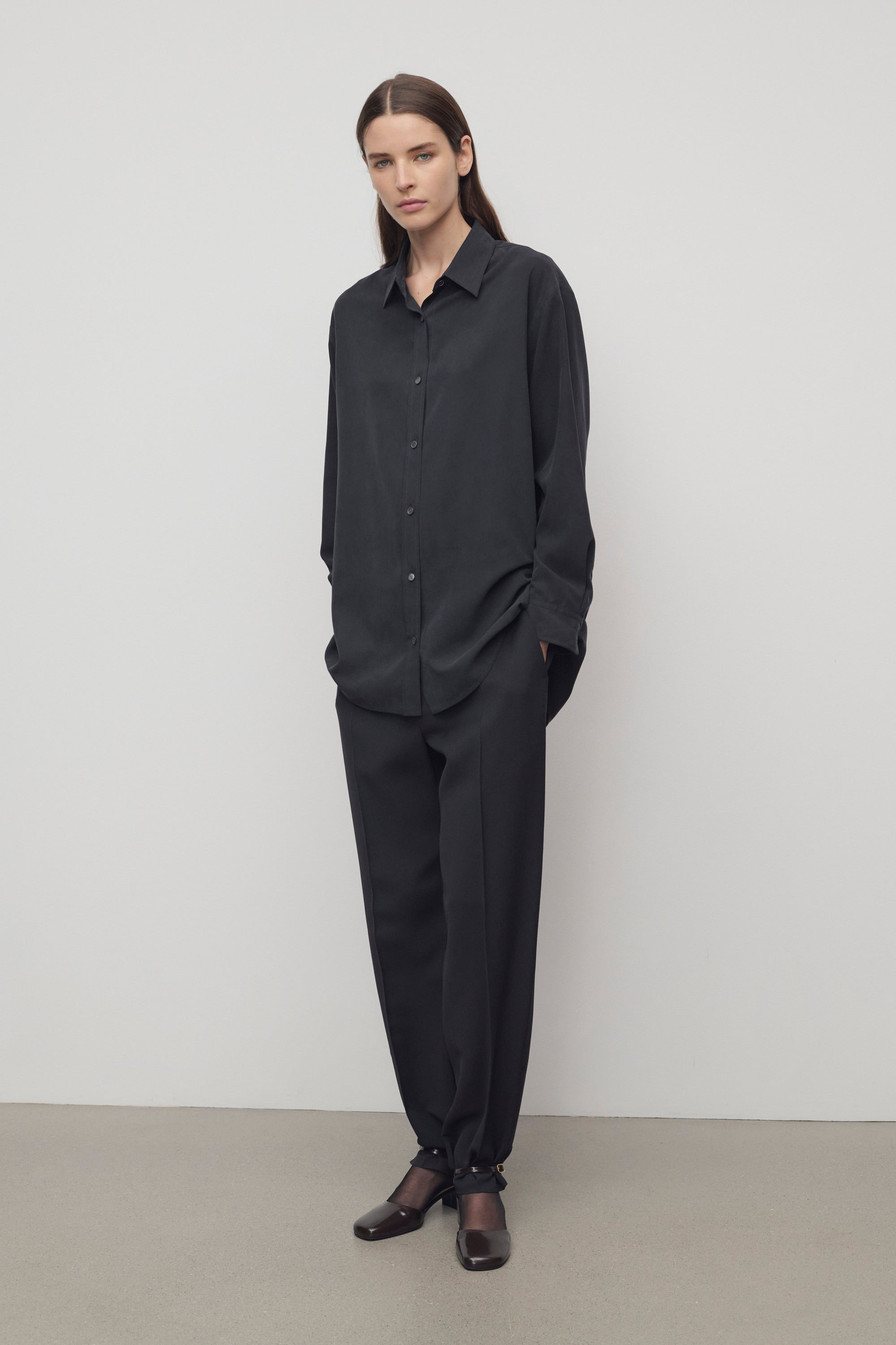 Relian Pant in Viscose and Silk - 3