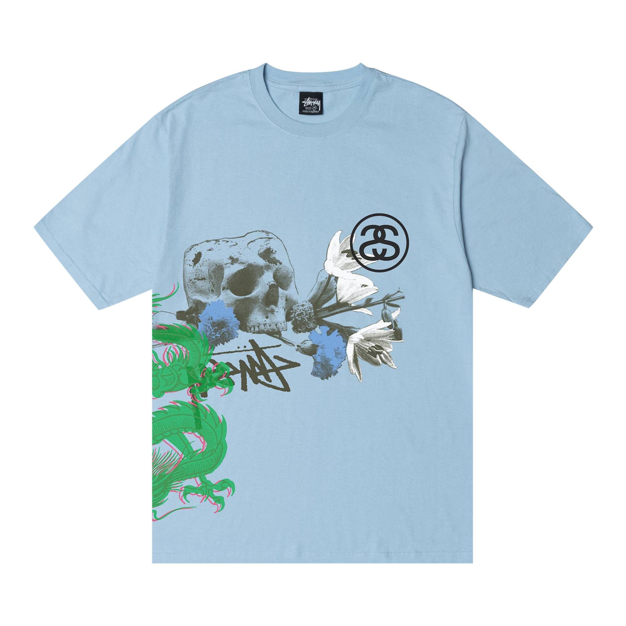 Stussy Strike Pigment Dyed Tee 'Sky Blue' - 1