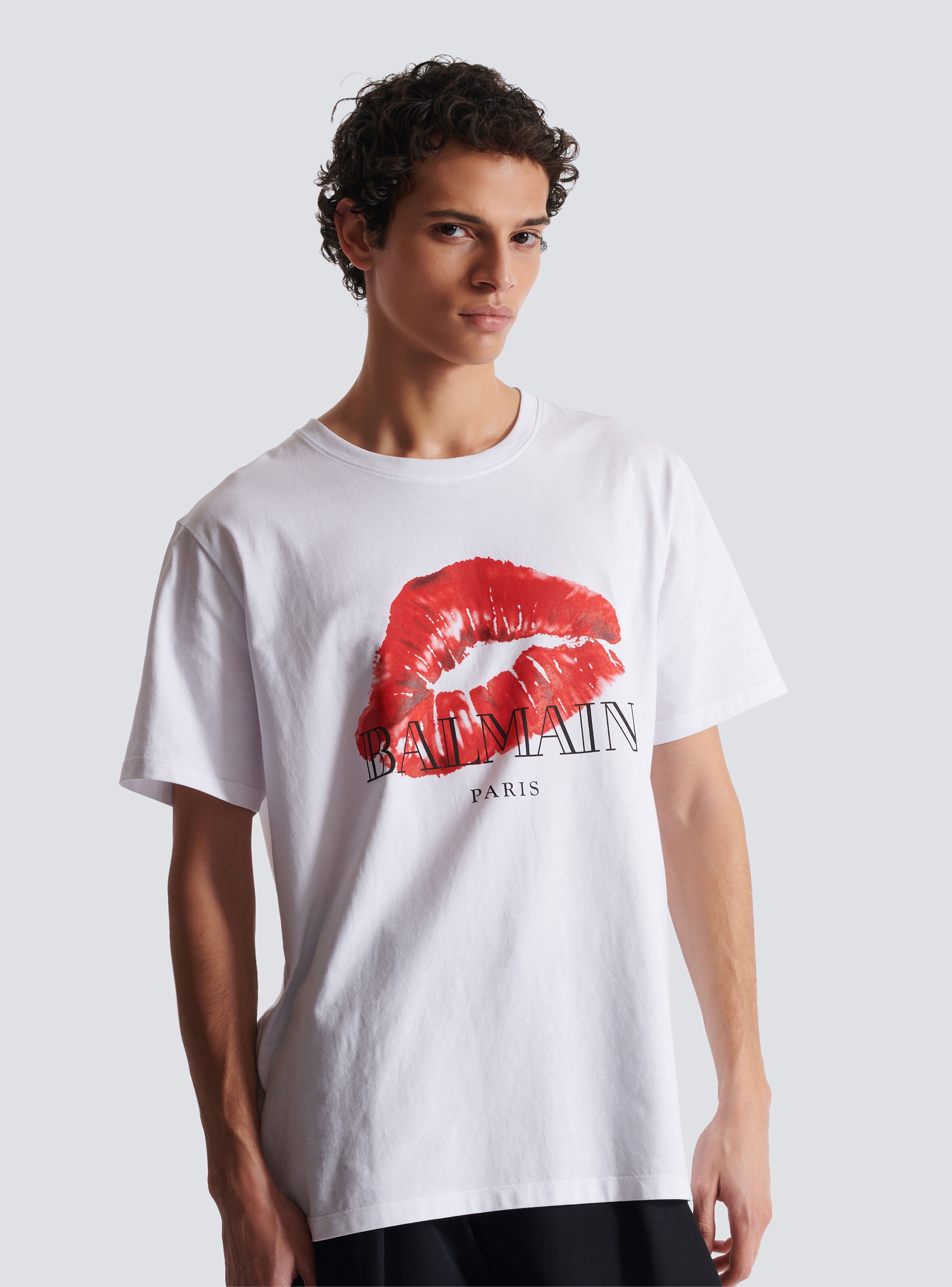 Relaxed T-shirt with Kiss print - 6