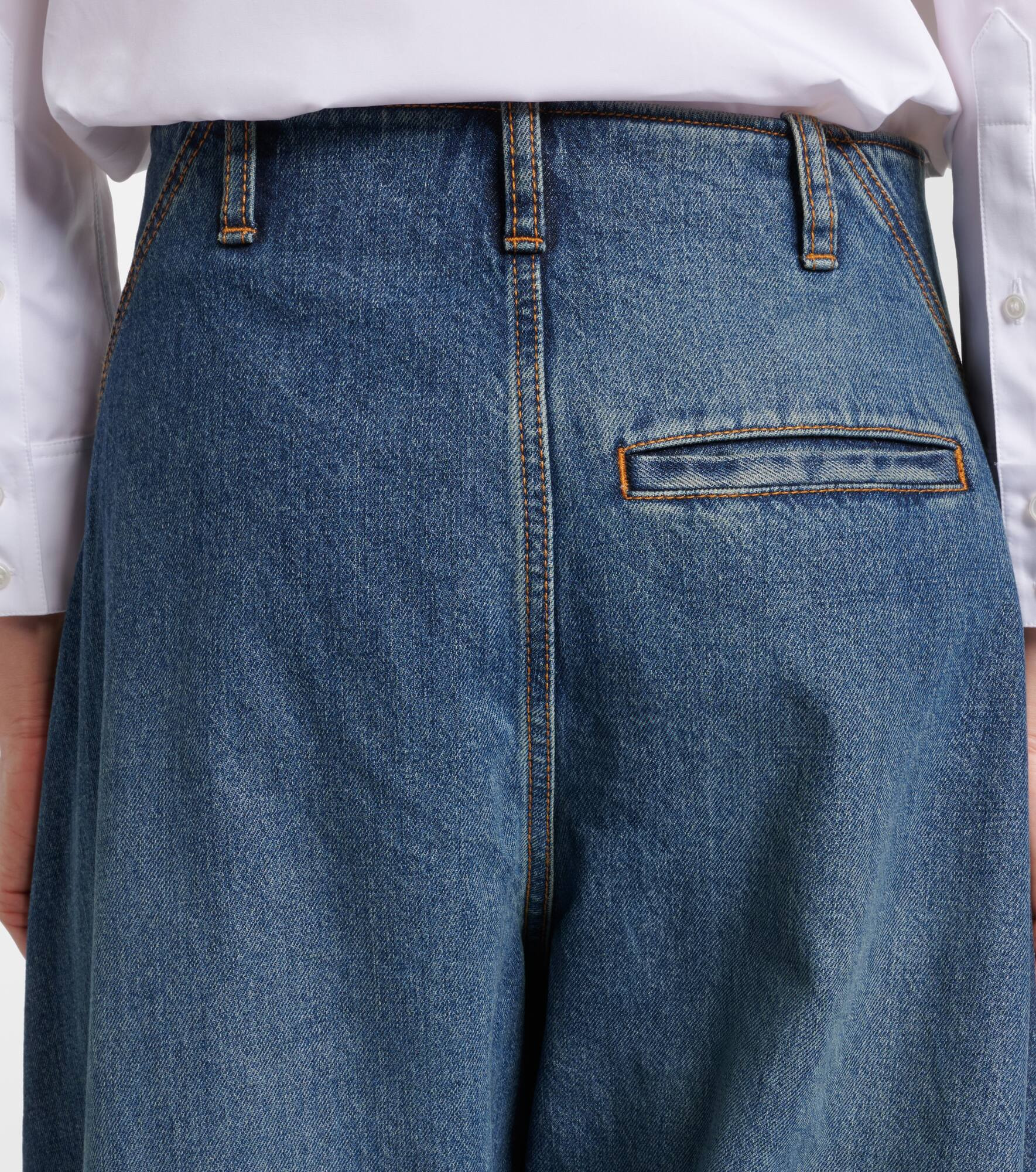 Mid-rise wide-leg jeans - 6