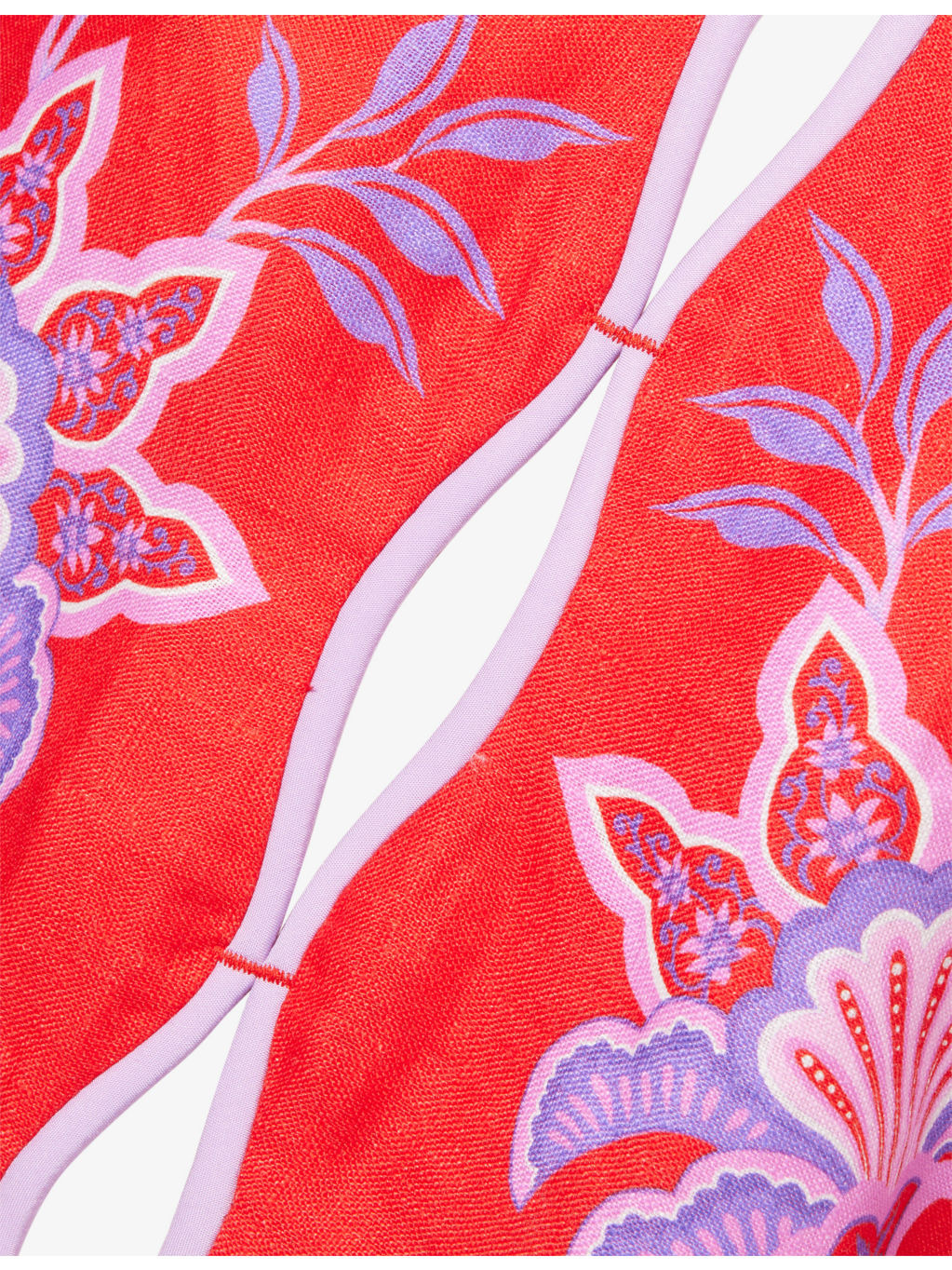 Porcelain Garden Crop Linen Blouse - 6