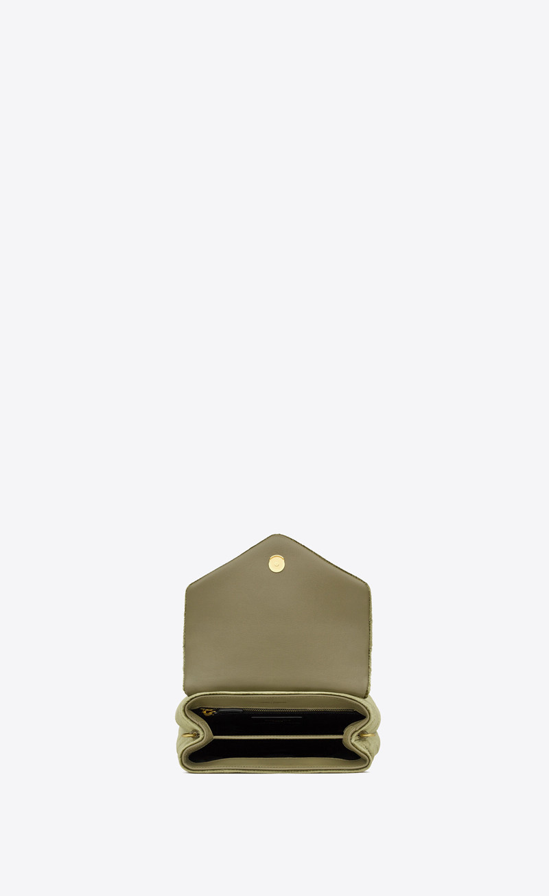 loulou toy strap bag in quilted velvet 5