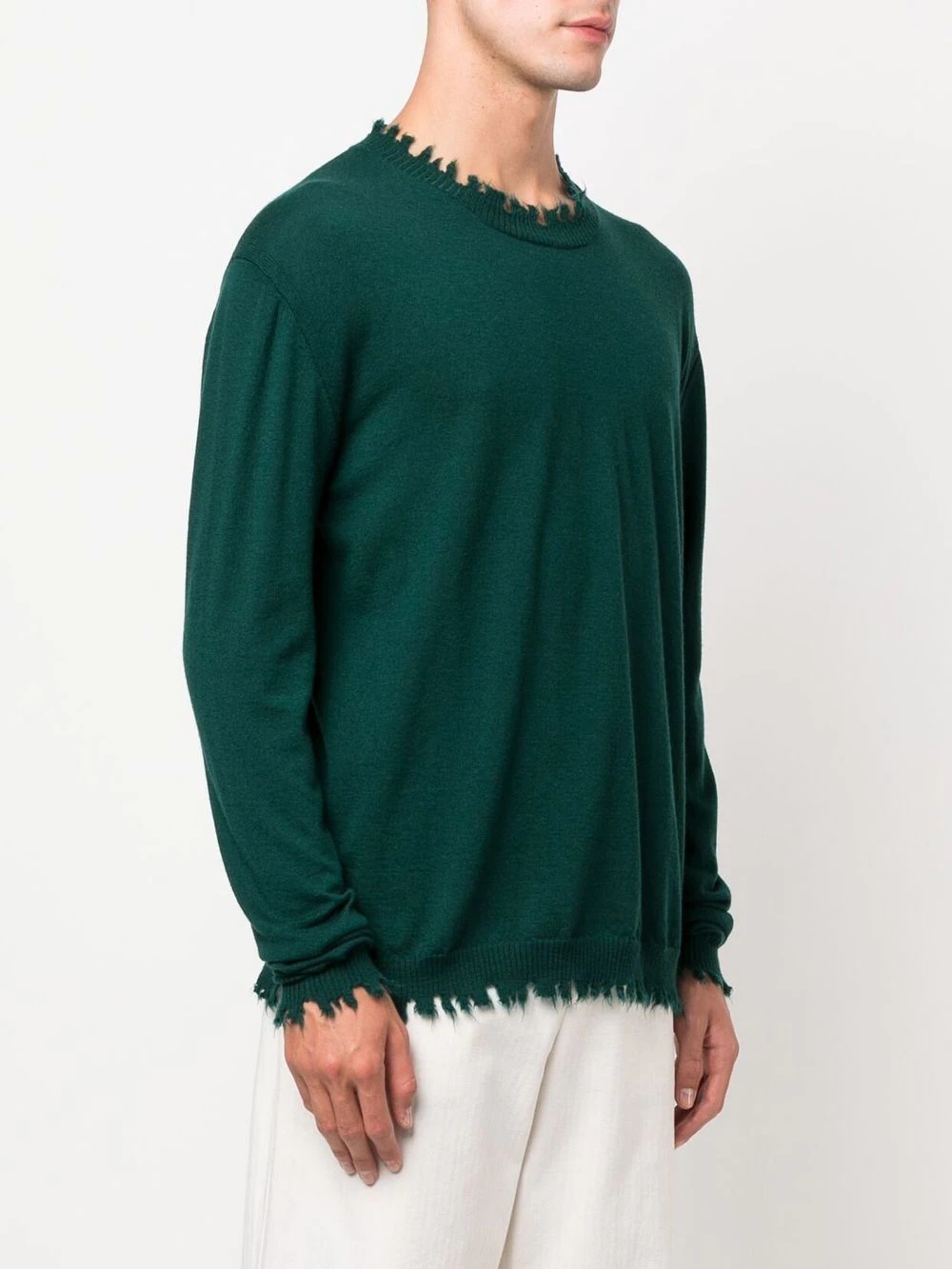 cashmere raw-cut jumper - 3