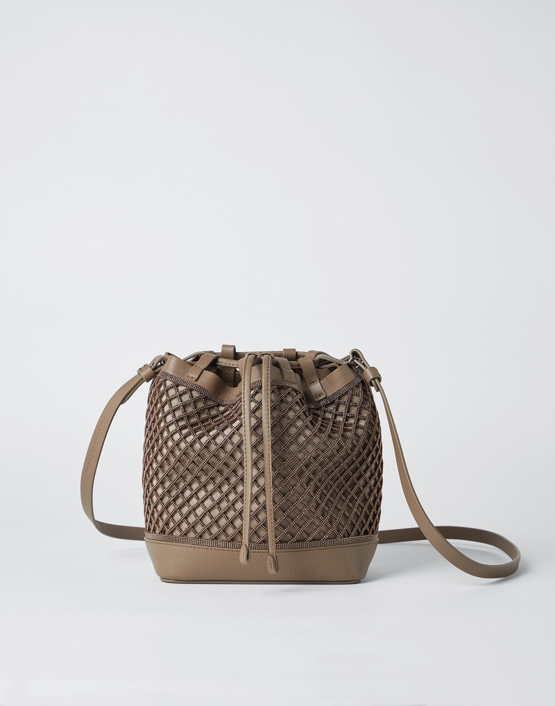 Precious net bucket bag 1