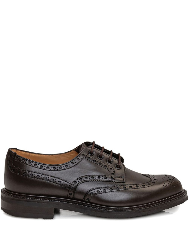 Horsham Brogue stacked heel loafers 1