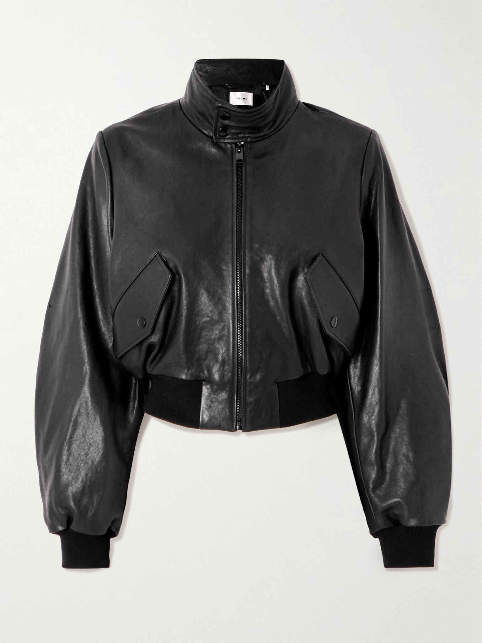 The Harrington leather jacket Black - 1