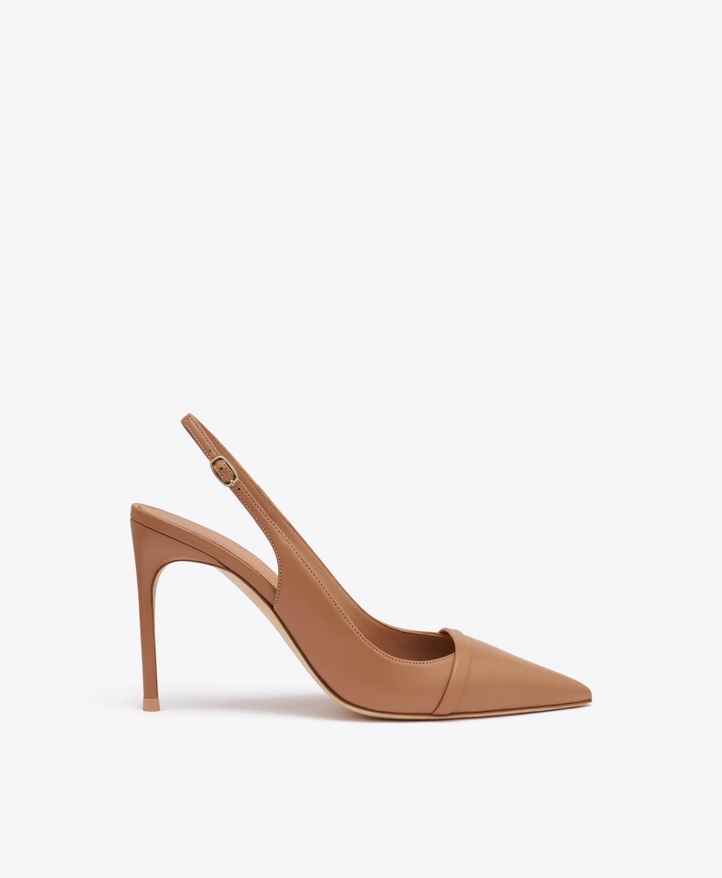 Schiffer 90 Blush Leather Slingback Pumps - 1