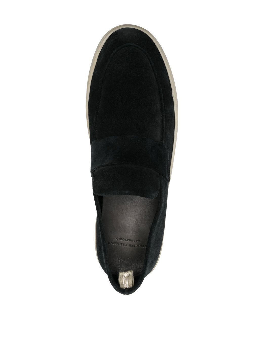 slip-on suede penny loafers - 4
