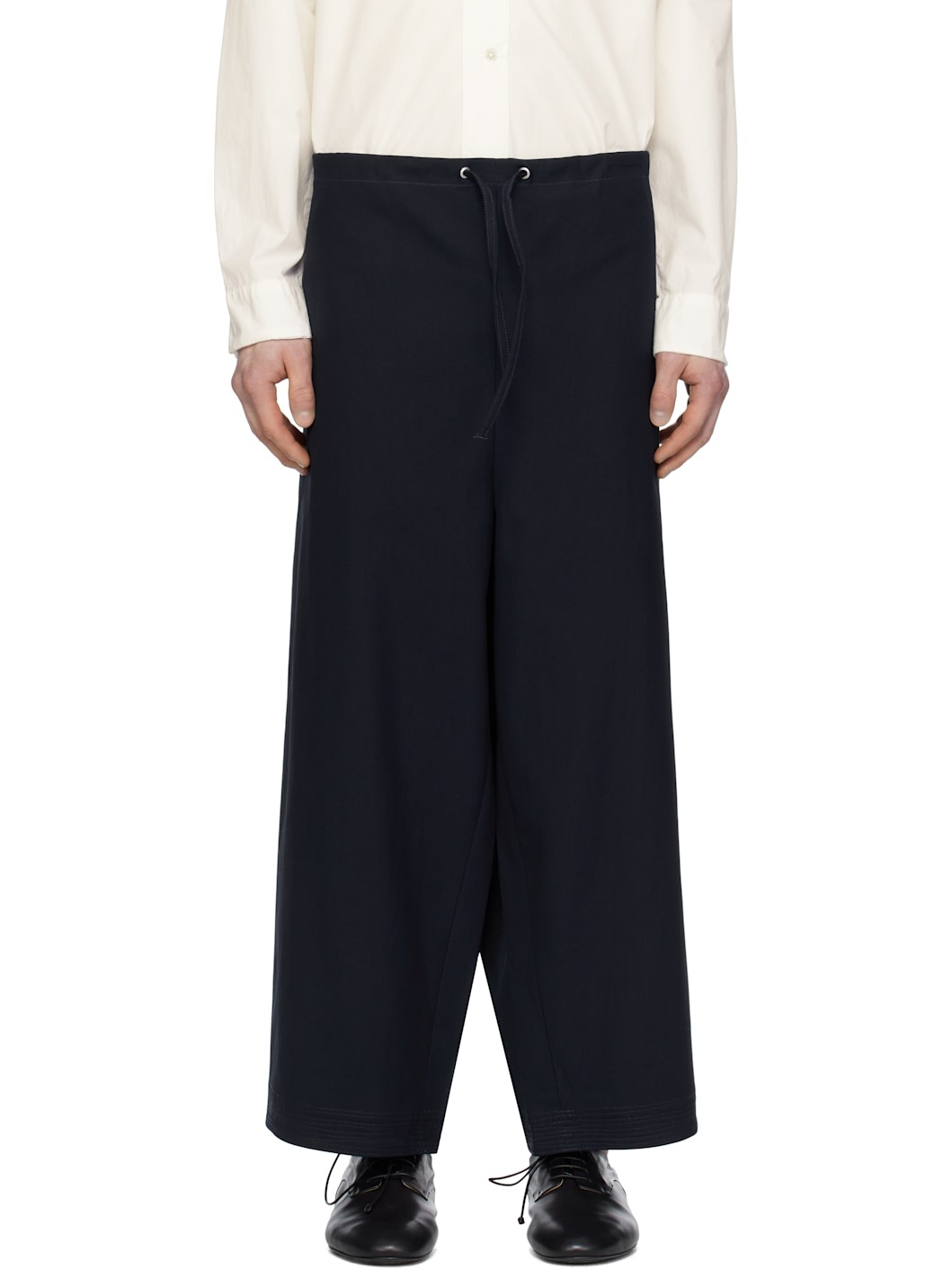 Navy Karate Trousers - 1