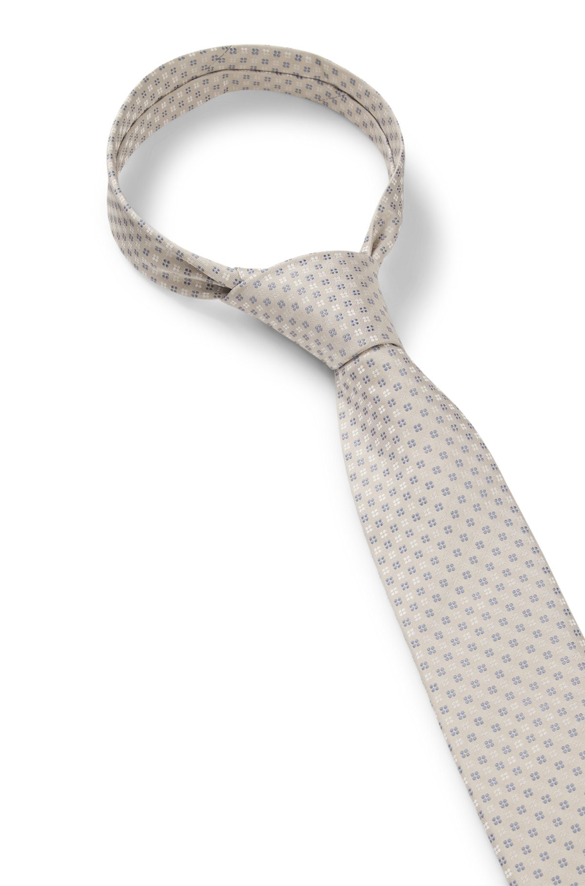 SILK-BLEND TIE WITH JACQUARD PATTERN - 6