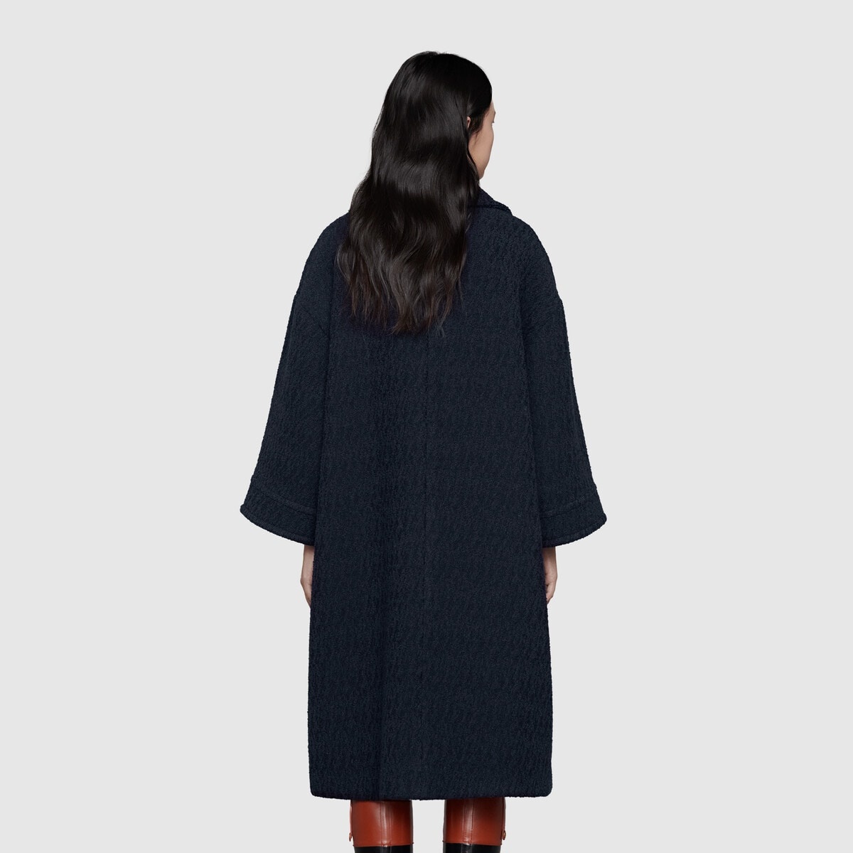 Soft tweed bouclé coat - 3