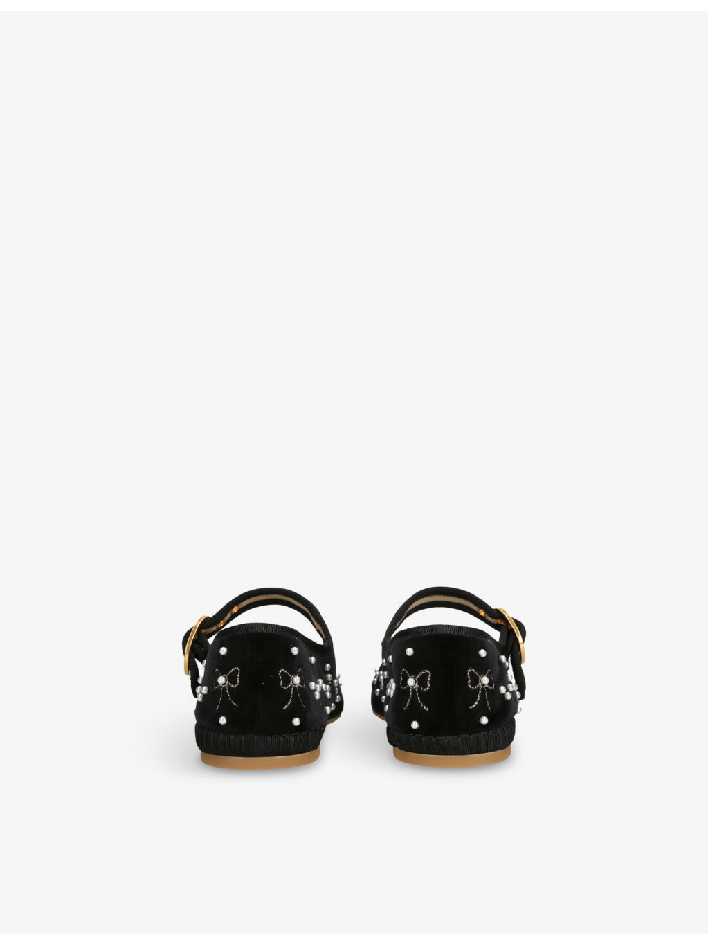 Endouce Velvet Mary Jane Flats - 4