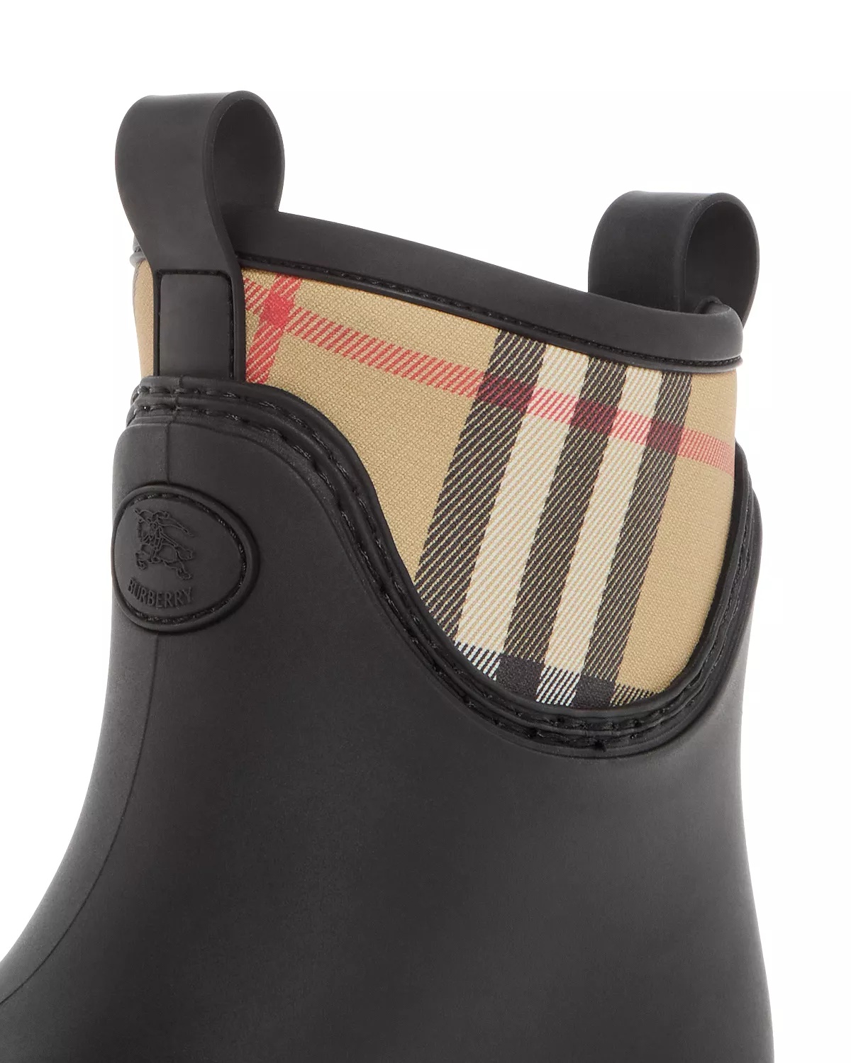 Burberry Women's Marsh Stamp Check Rain Booties - 6