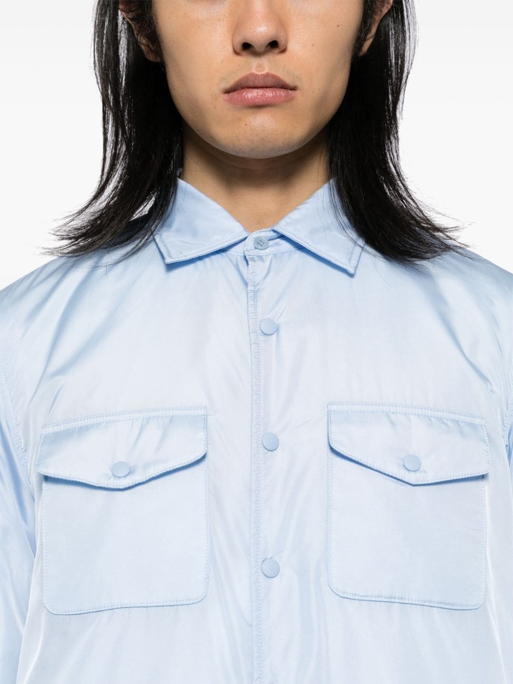 long-sleeved shirt jacket - 5