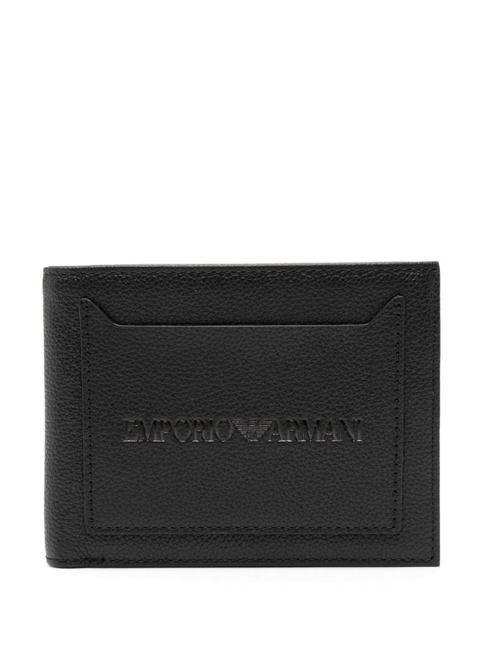 logo-debossed leather wallet - 1