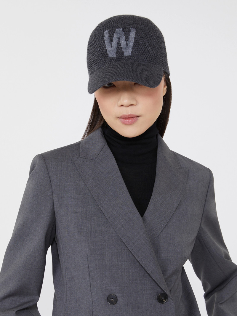 EDITA Wool baseball hat - LIGHT GREY 3