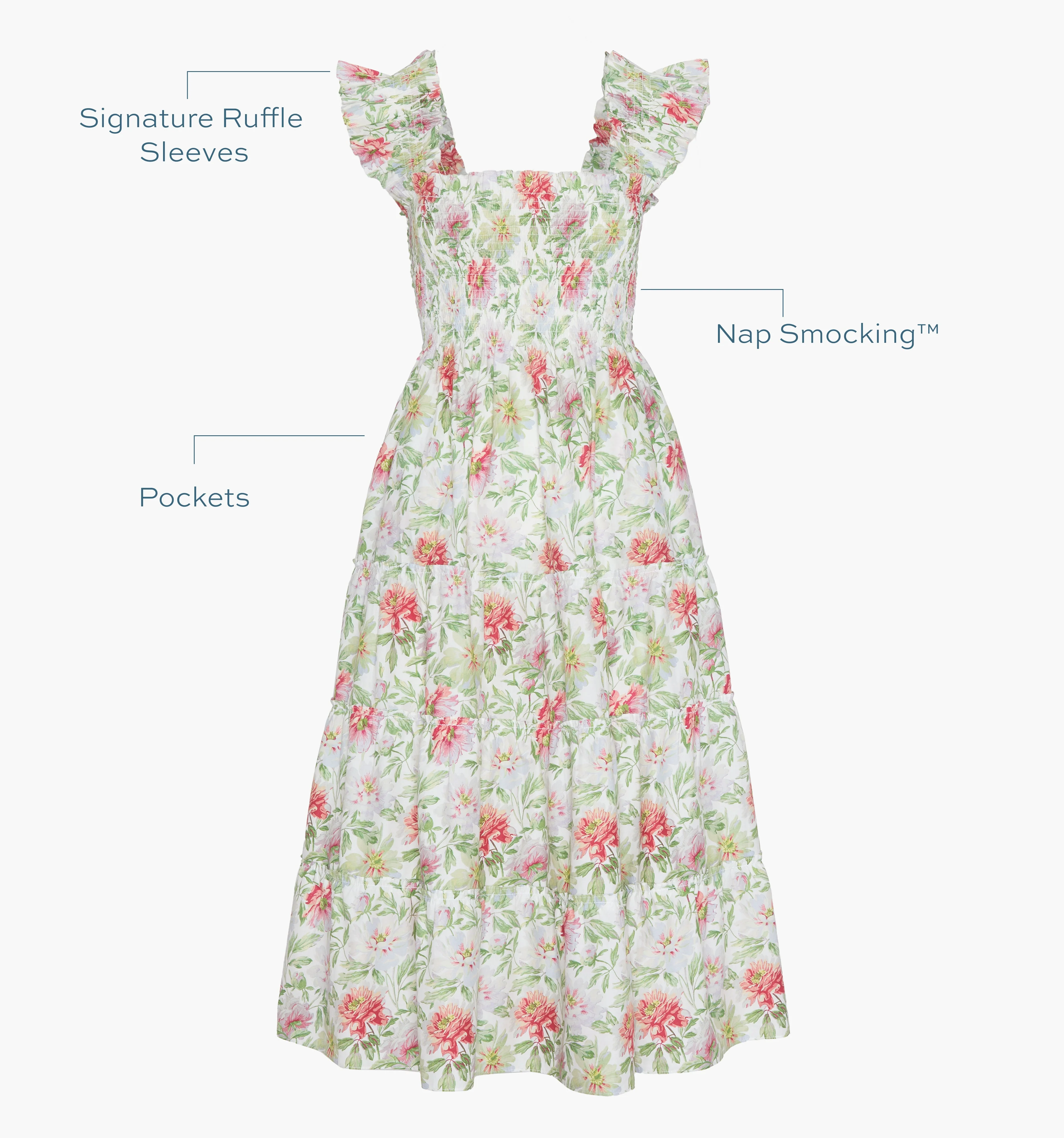 The Ellie Nap Dress - Peony Chintz - 1
