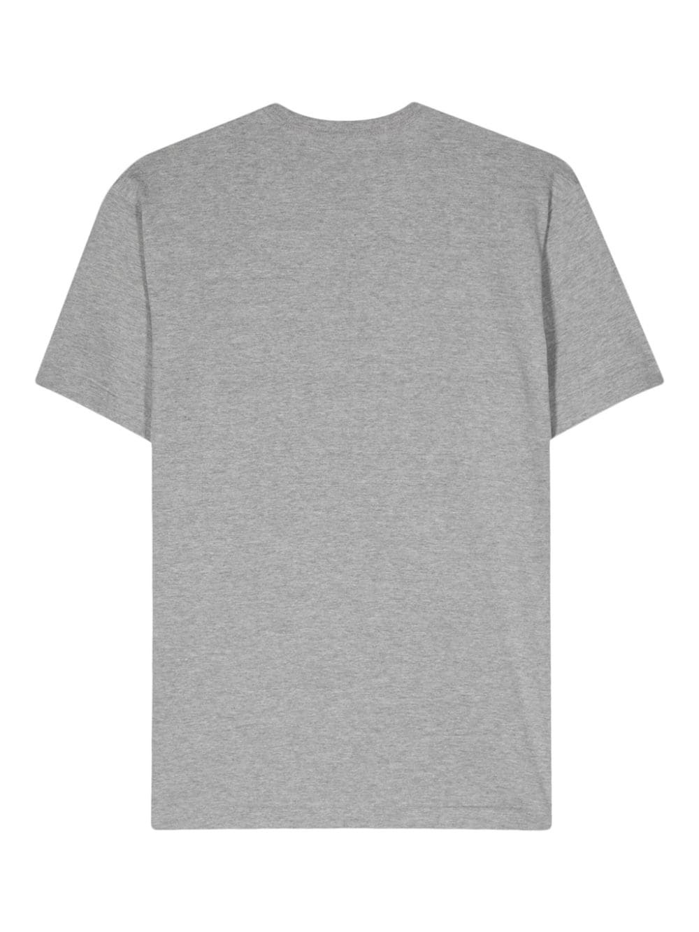 heart-patch cotton T-shirt - 2