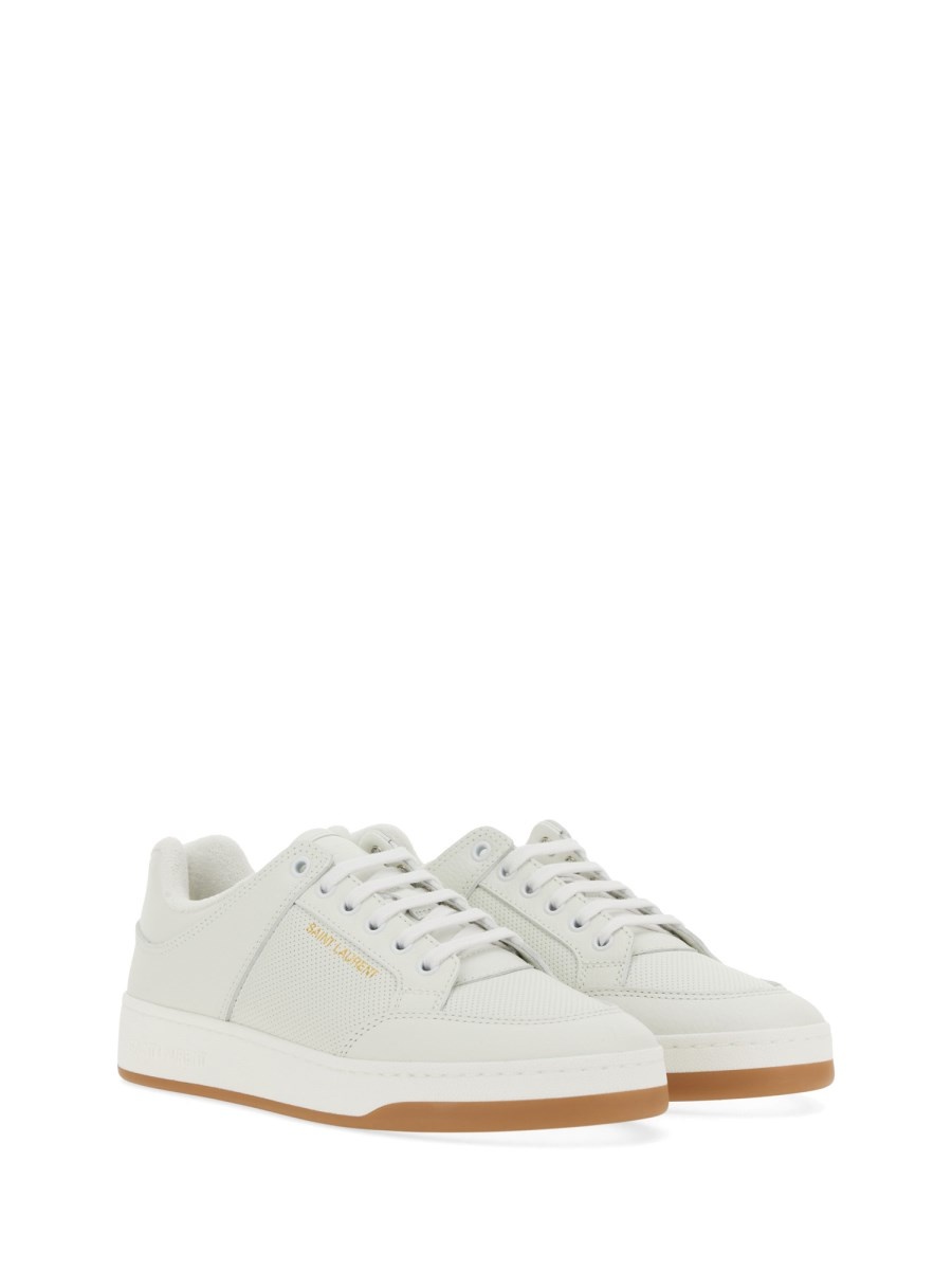 SL/61 LEATHER AND SUEDE SNEAKER - 1