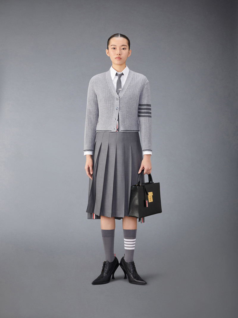 Merino 모직 4바 Cropped 가디건 3