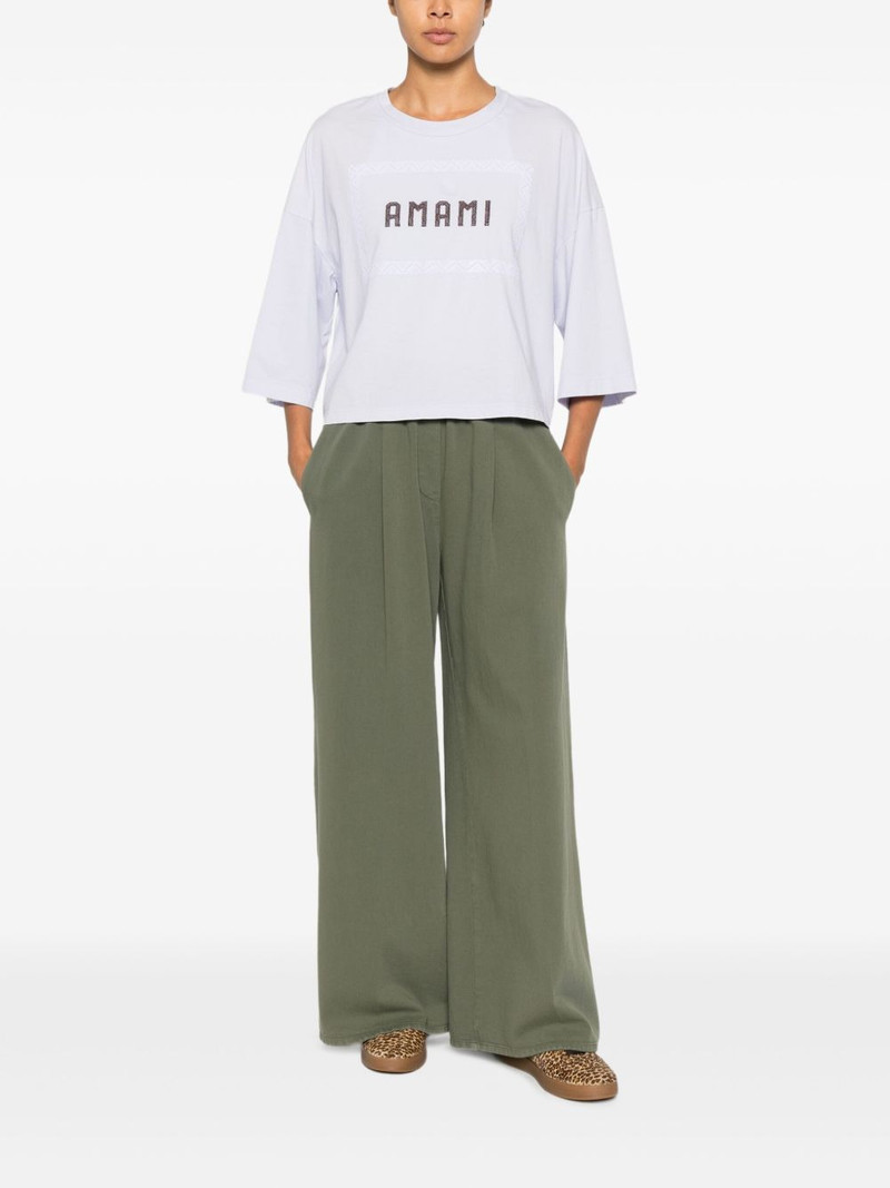 forte_forte elastic-waistband trousers outlook