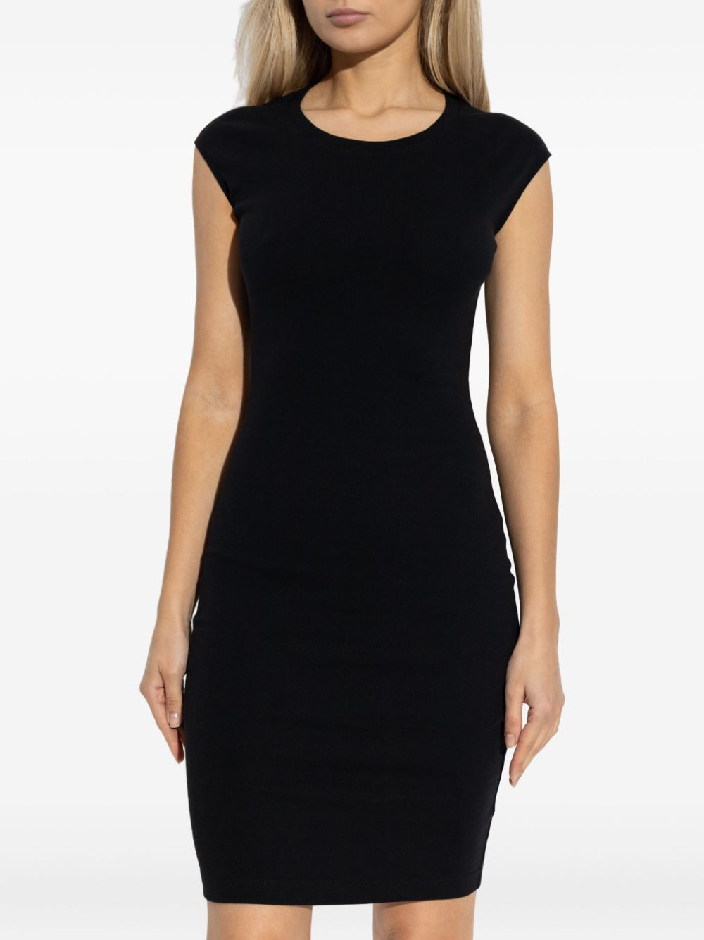 short-sleeved bodycon mini day dress - 3