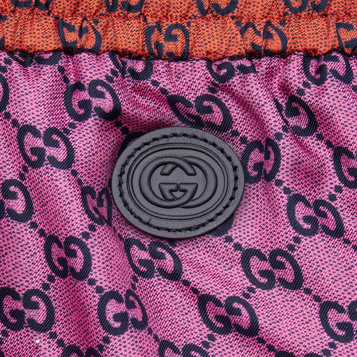 GG Multicolor silk twill shorts - 6