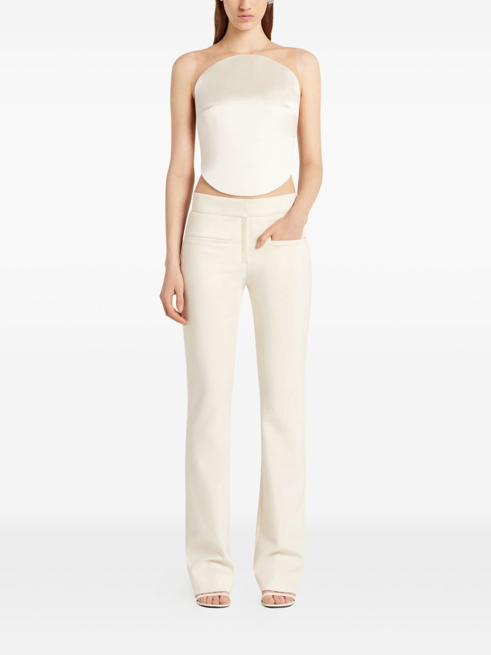 sheer-panel bodysuit - 2