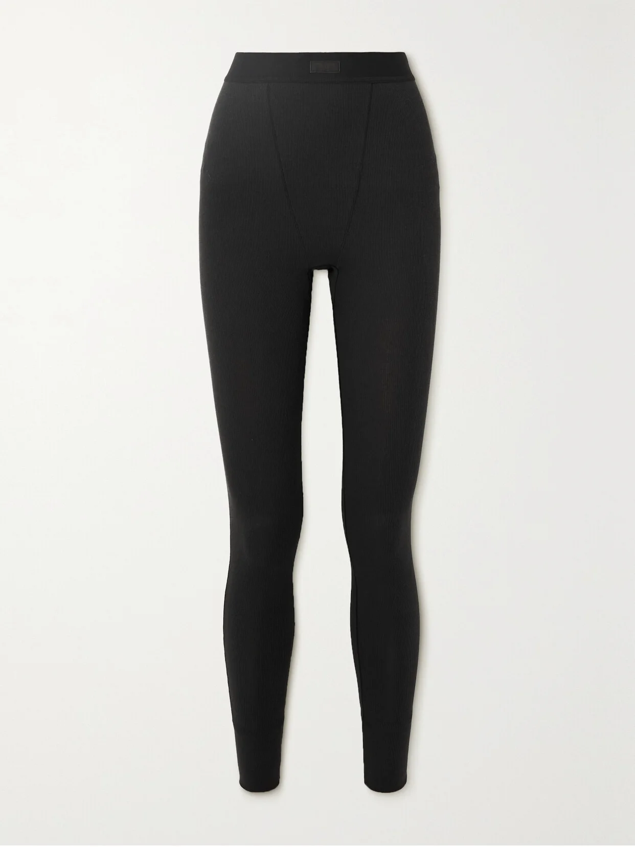 Ribbed Cotton-blend Leggings - 1