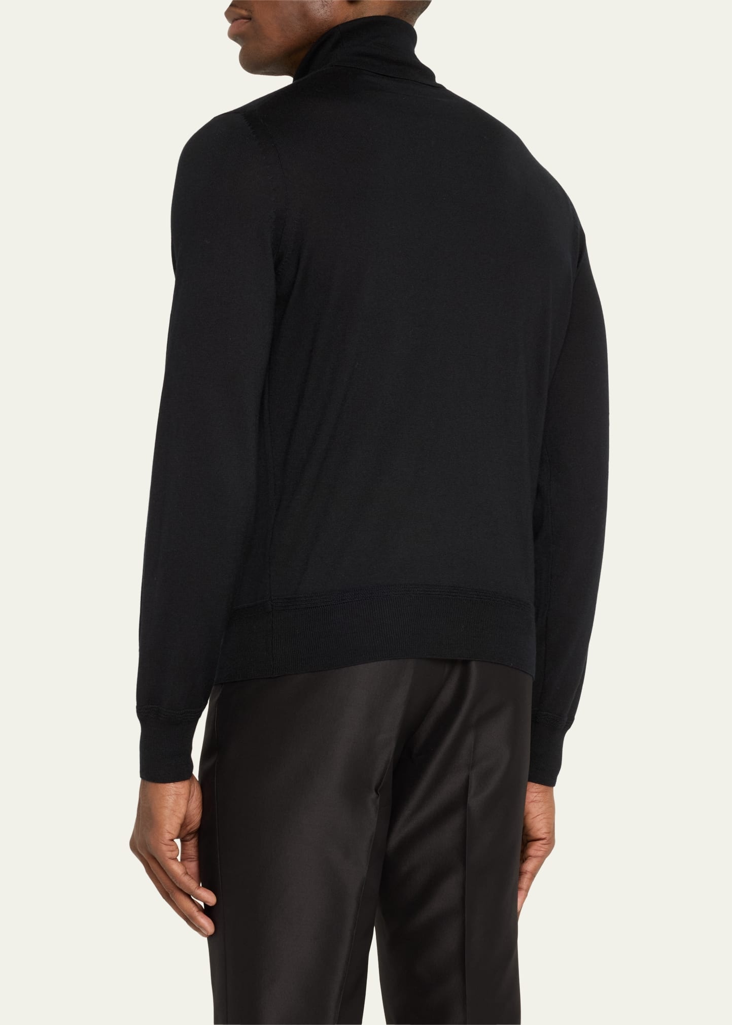 Men's Fine-Gauge Cashmere Turtleneck Sweater - 3
