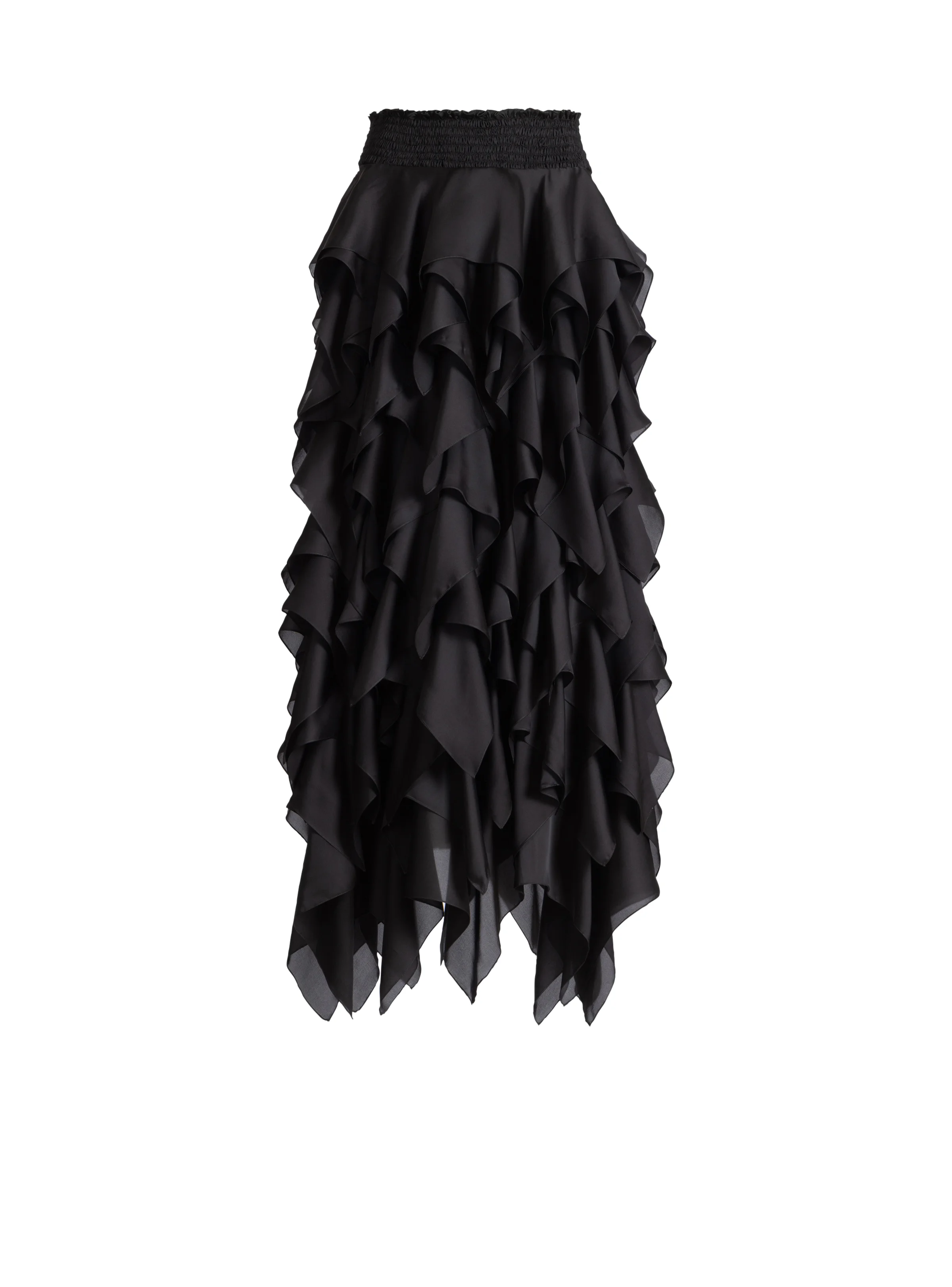 Long ruffled skirt - 1